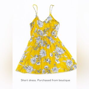 Floral Yellow Dress